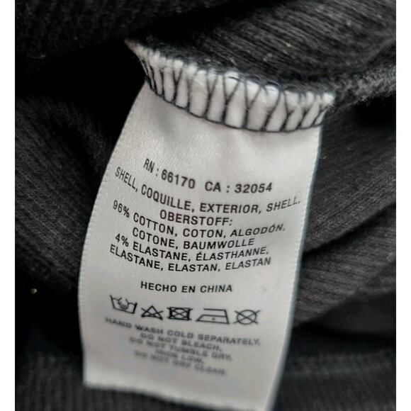 By Anthropologie Top Womens Medium Black Tank Ribbed Cropped One Shoulder - Picture 8 of 10